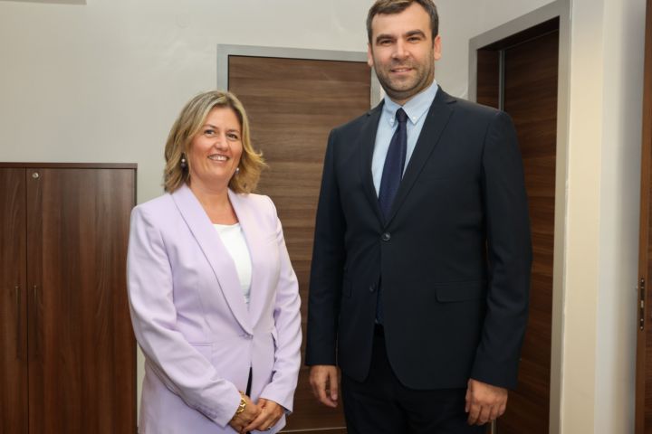 General Director Burim Latifi meeting with the Minister of Energy, Sanja Bozinovska